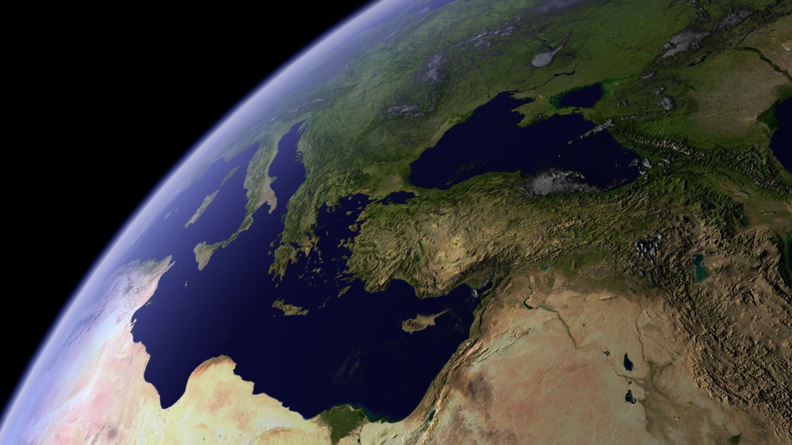 Fondo de pantalla Earth From Space 1600x900