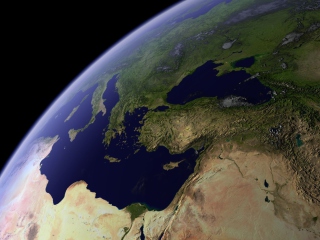 Das Earth From Space Wallpaper 320x240