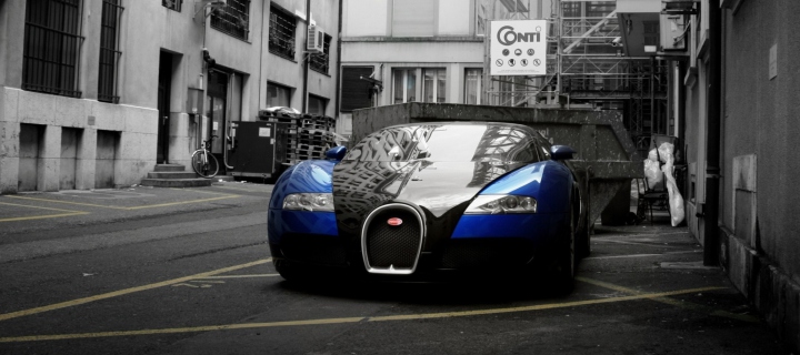 Das Bugatti Veyron Grand Sport Wallpaper 720x320