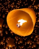 Air fiery torches wallpaper 128x160