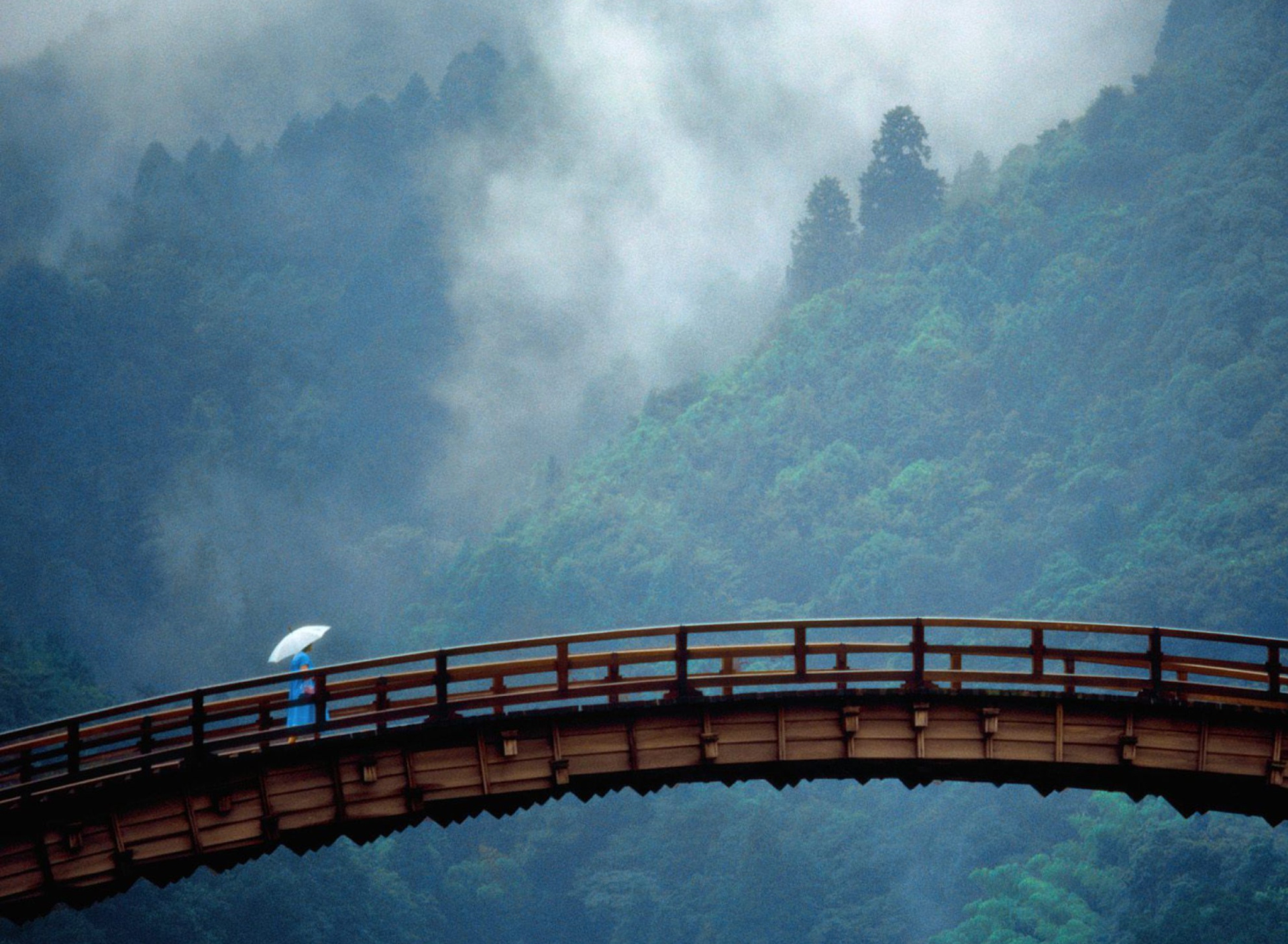 Fondo de pantalla Kintai Bridge Japan 1920x1408