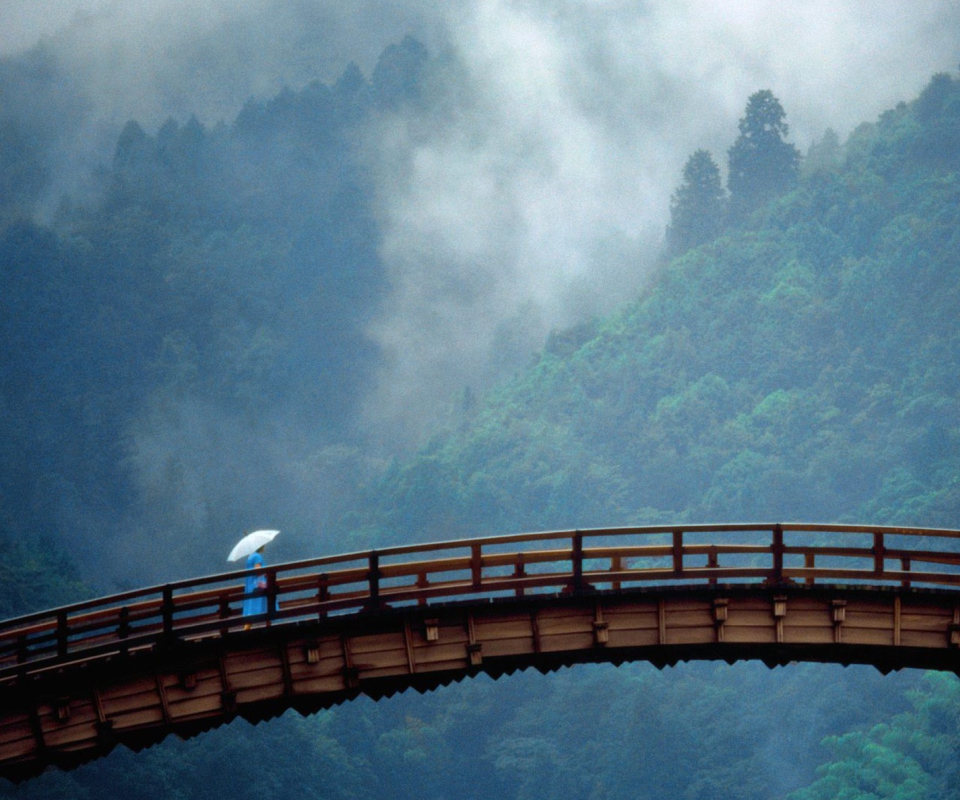 Fondo de pantalla Kintai Bridge Japan 960x800