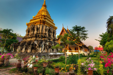 Thailand Temple wallpaper 480x320