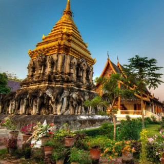 Thailand Temple papel de parede para celular para iPad mini