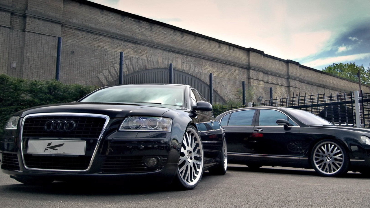 Обои Audi A8 and Bentley, One Platform 1280x720
