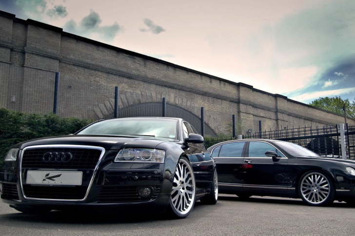 Fondo de pantalla Audi A8 and Bentley, One Platform