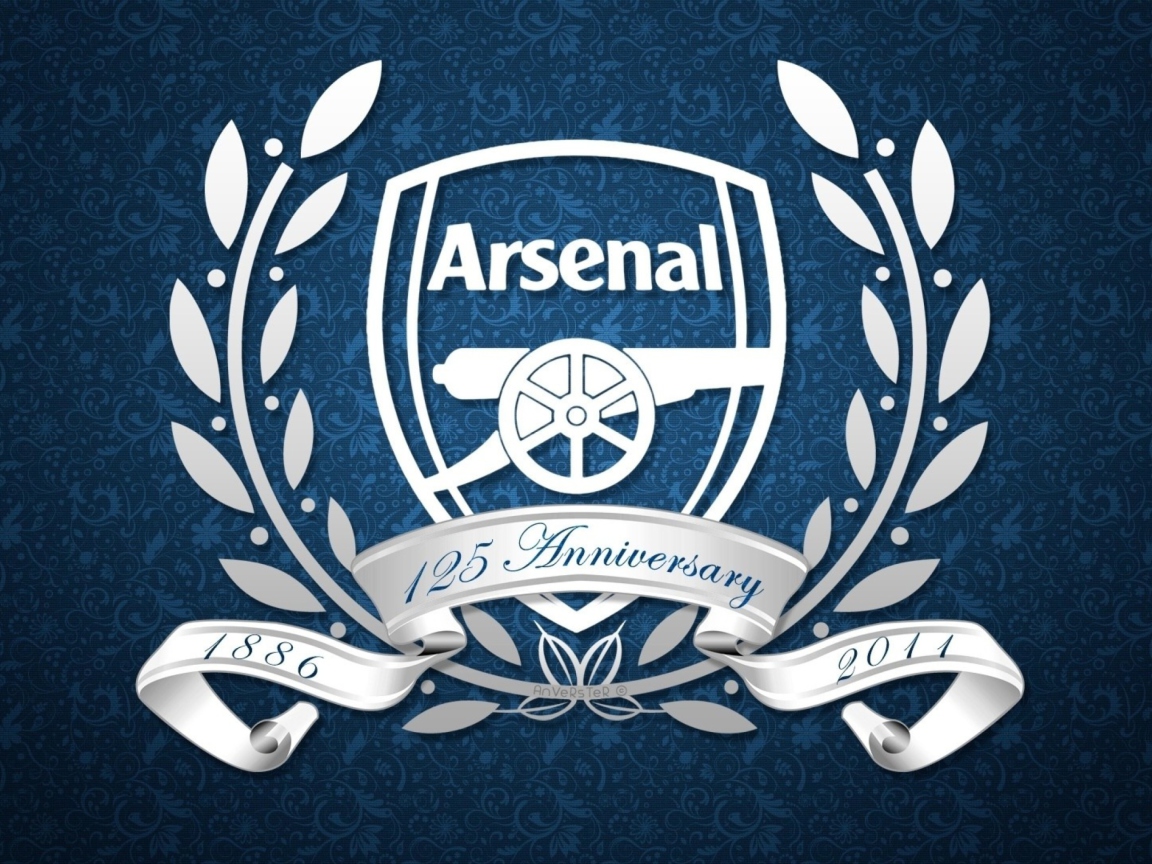 Das Arsenal Anniversary Logo Wallpaper 1152x864