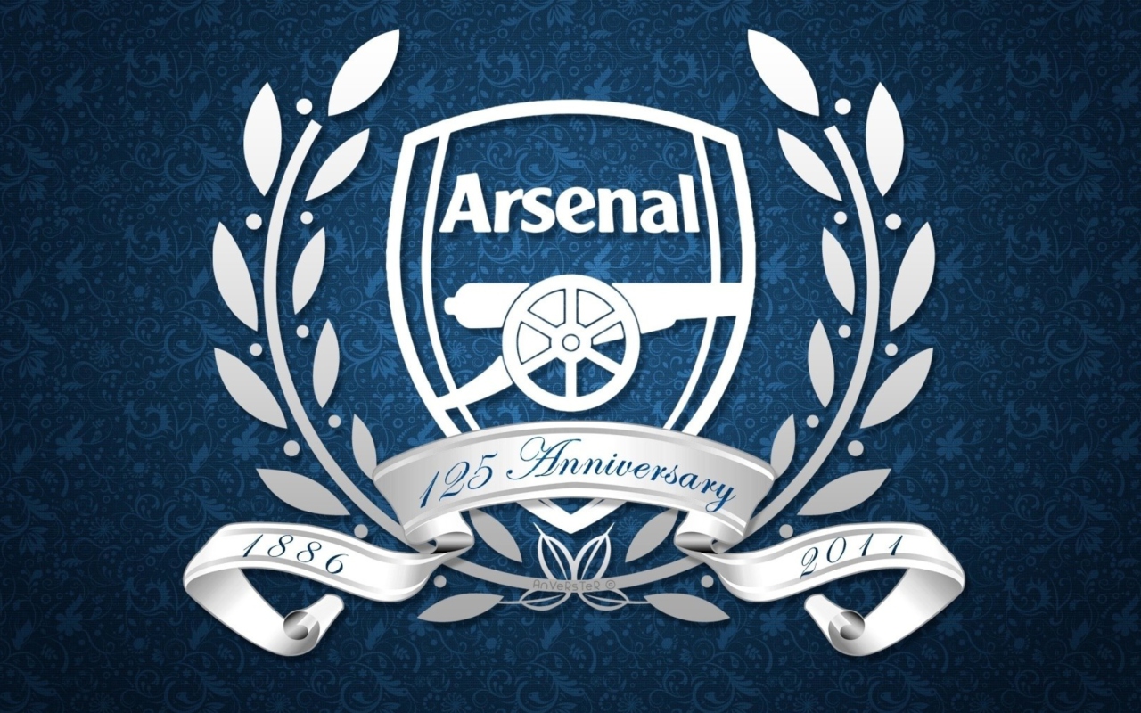 Screenshot №1 pro téma Arsenal Anniversary Logo 1280x800