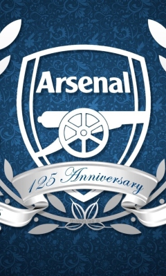 Fondo de pantalla Arsenal Anniversary Logo 240x400