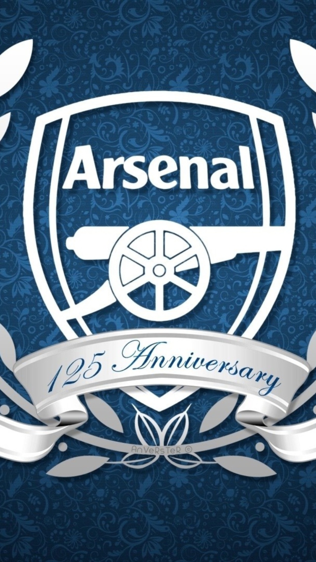 Screenshot №1 pro téma Arsenal Anniversary Logo 640x1136