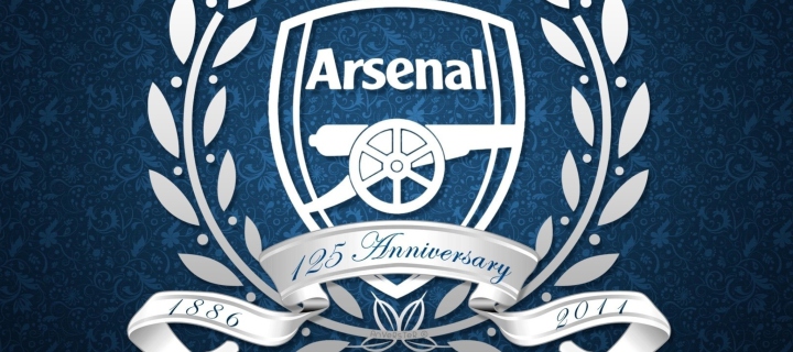 Screenshot №1 pro téma Arsenal Anniversary Logo 720x320