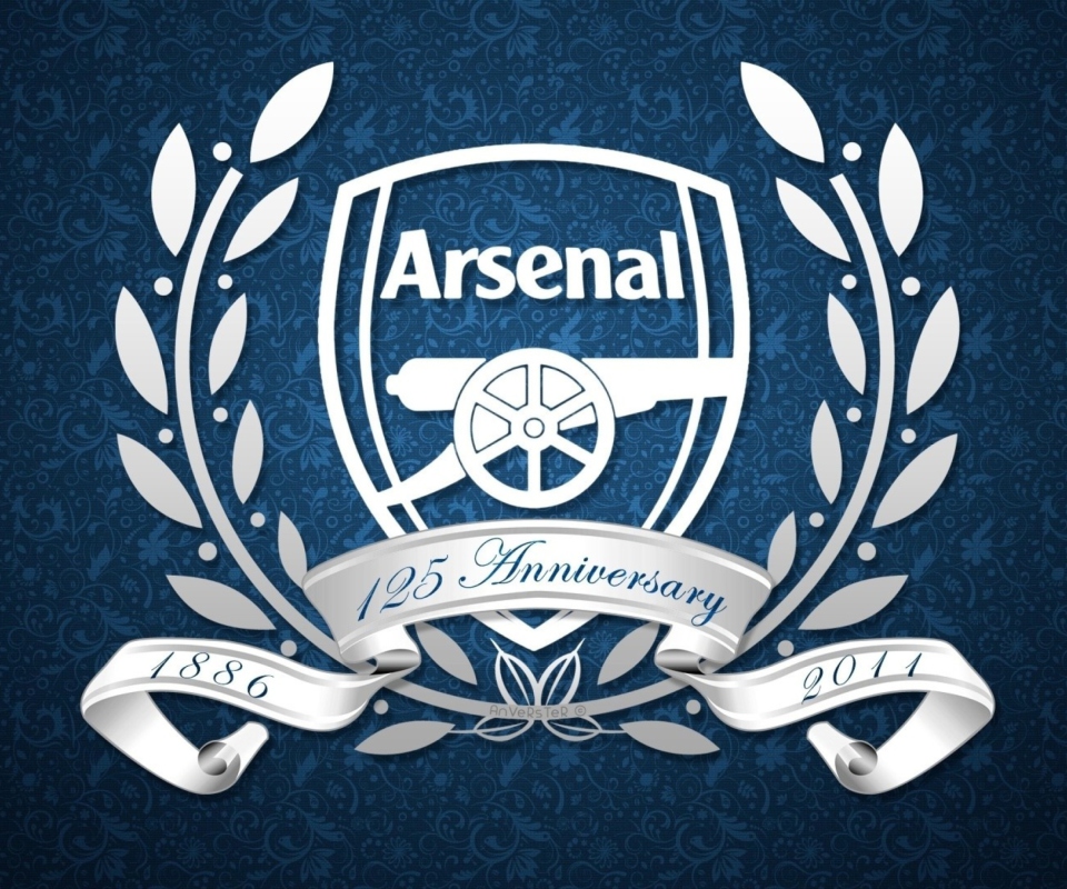 Обои Arsenal Anniversary Logo 960x800