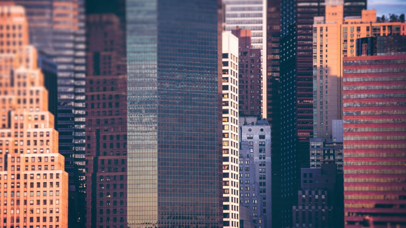 Screenshot №1 pro téma Manhattan Buildings 1366x768