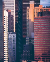 Manhattan Buildings wallpaper 176x220