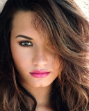 Fondo de pantalla Demi Lovato Pink Lips 128x160