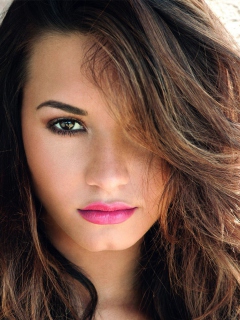 Screenshot №1 pro téma Demi Lovato Pink Lips 240x320