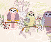 Sfondi Owls Texture 176x144