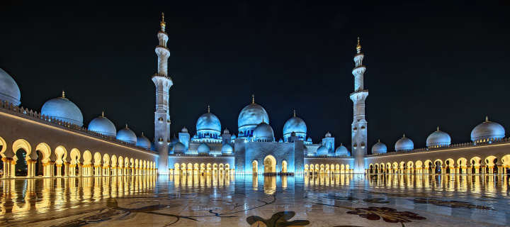 Обои Abu Dhabi Islamic Center for Muslims 720x320