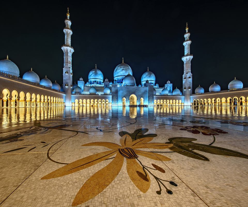 Abu Dhabi Islamic Center for Muslims wallpaper 960x800