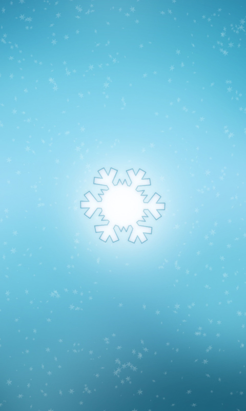 Screenshot №1 pro téma Snowflake 480x800