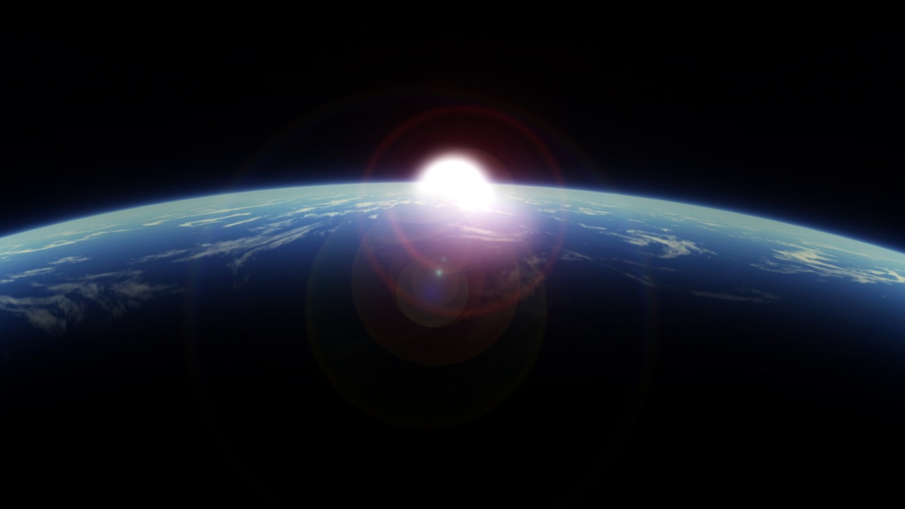 Screenshot №1 pro téma Sunrise From Space 1280x720