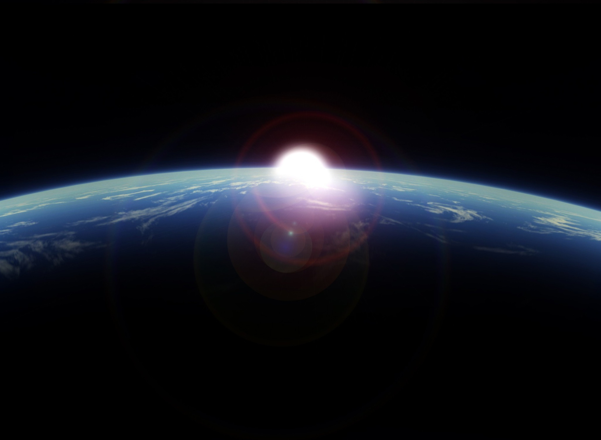 Screenshot №1 pro téma Sunrise From Space 1920x1408
