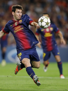 Fondo de pantalla Lionel Messi, Barcelona 240x320