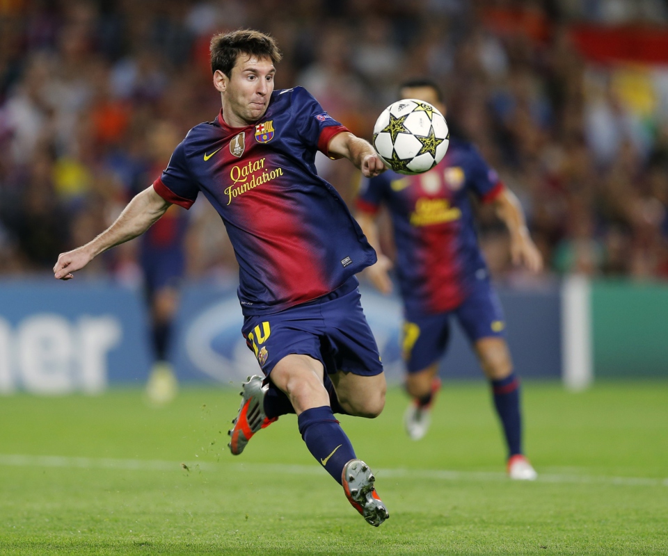 Lionel Messi, Barcelona wallpaper 960x800