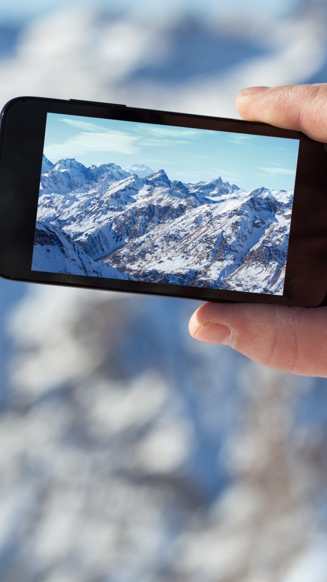 Glaciers photo on phone wallpaper 1080x1920