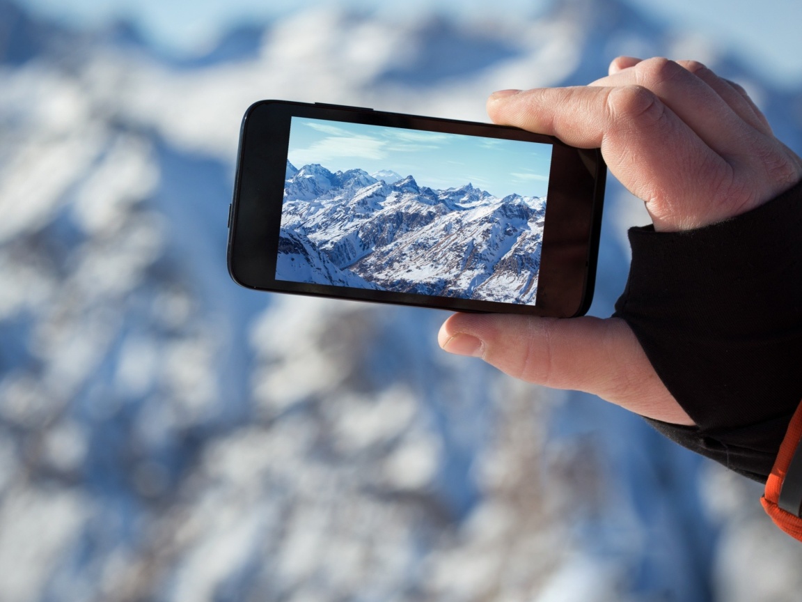 Fondo de pantalla Glaciers photo on phone 1152x864