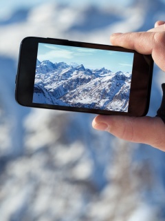 Glaciers photo on phone wallpaper 240x320