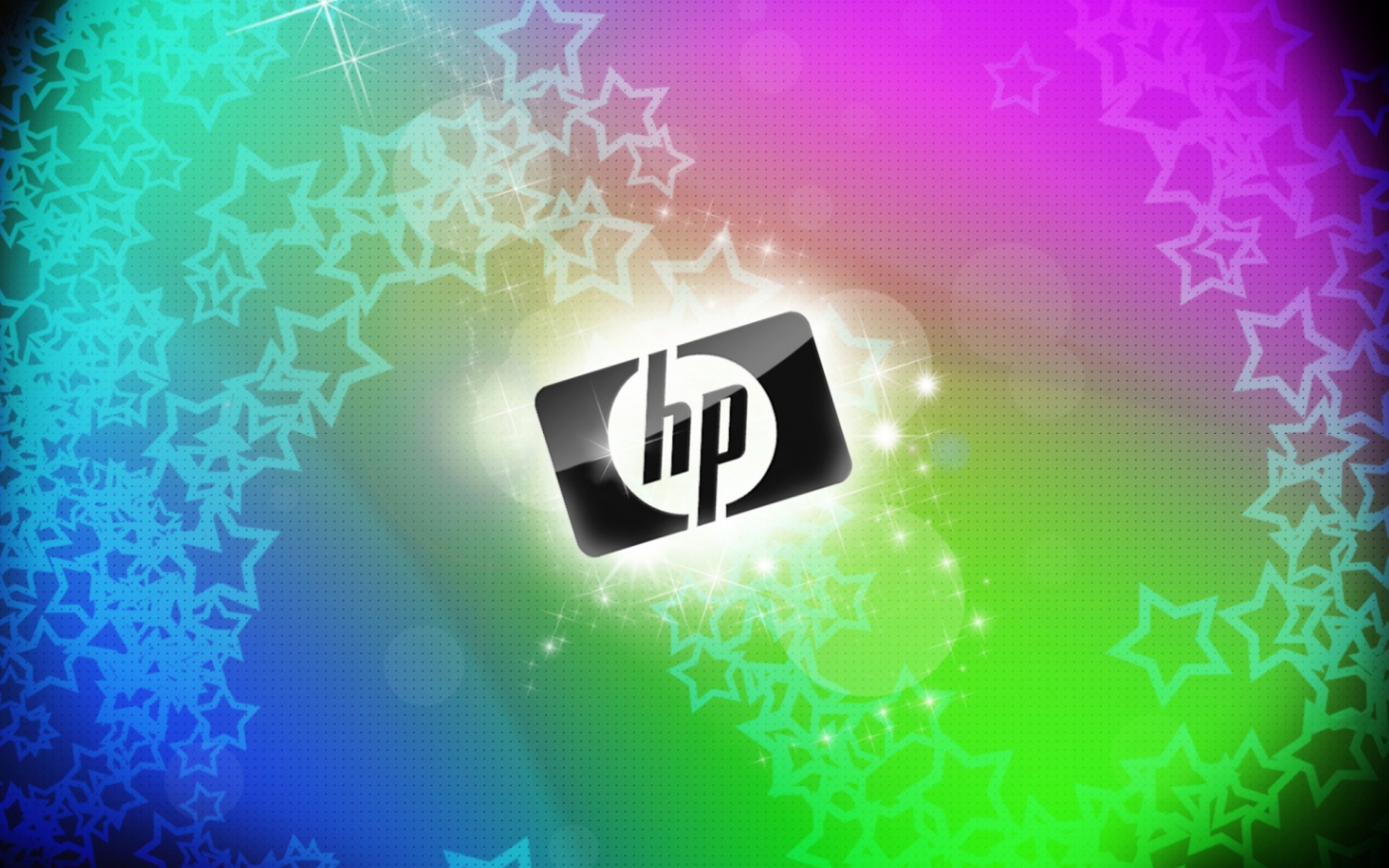 Sfondi Rainbow Hp Logo 1440x900