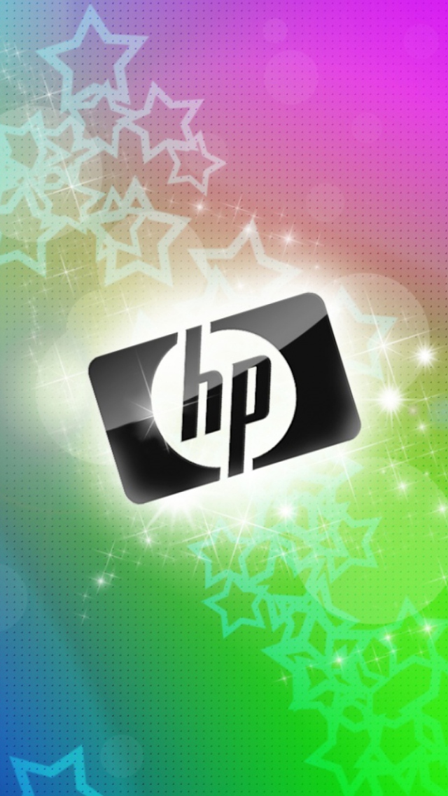 Screenshot №1 pro téma Rainbow Hp Logo 640x1136