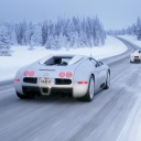 Sfondi Bugatti Veyron In Winter 128x128