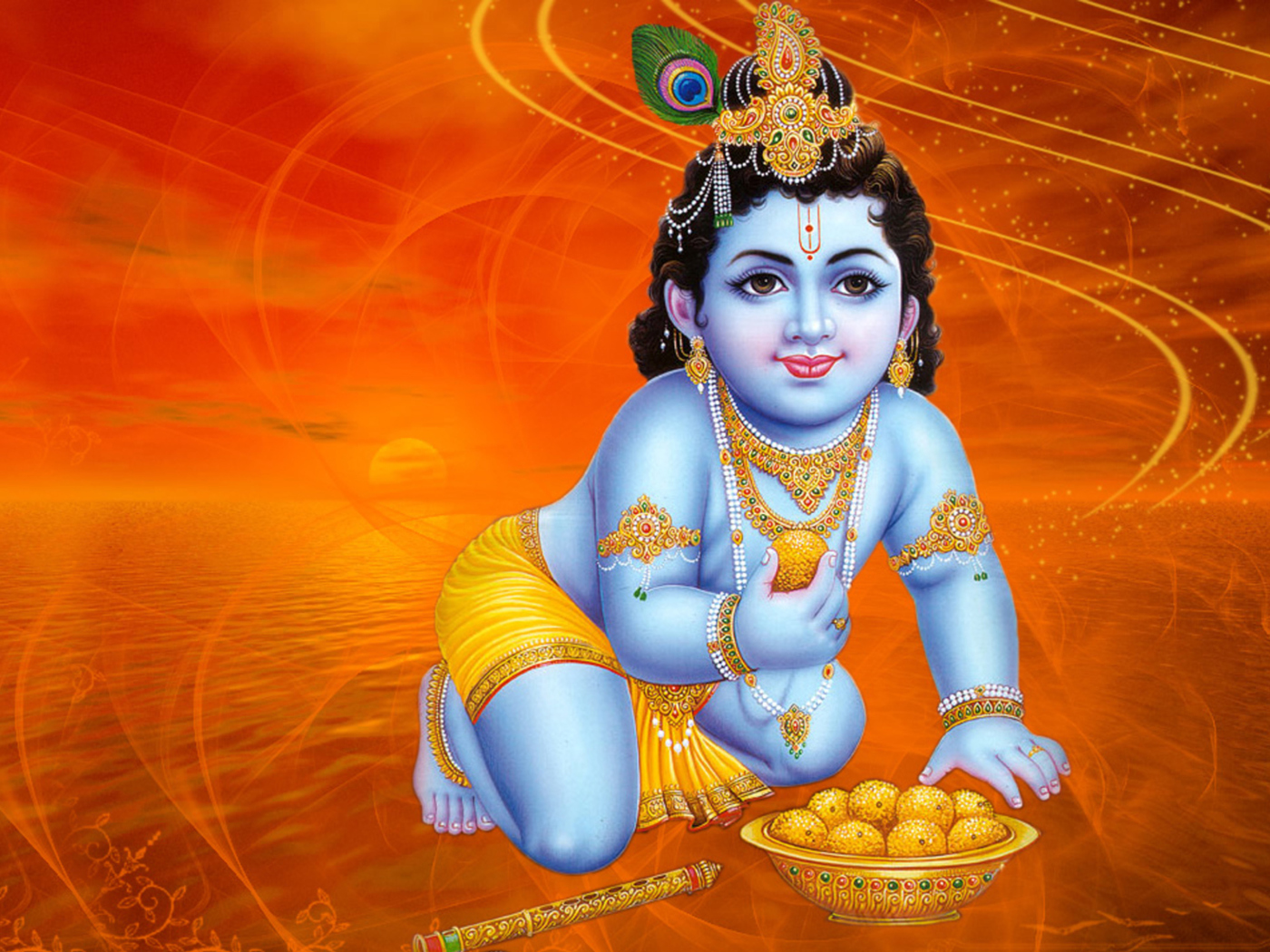 Screenshot №1 pro téma God Krishna 1400x1050