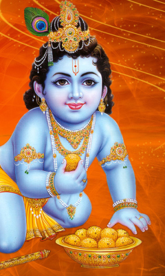 Das God Krishna Wallpaper 240x400