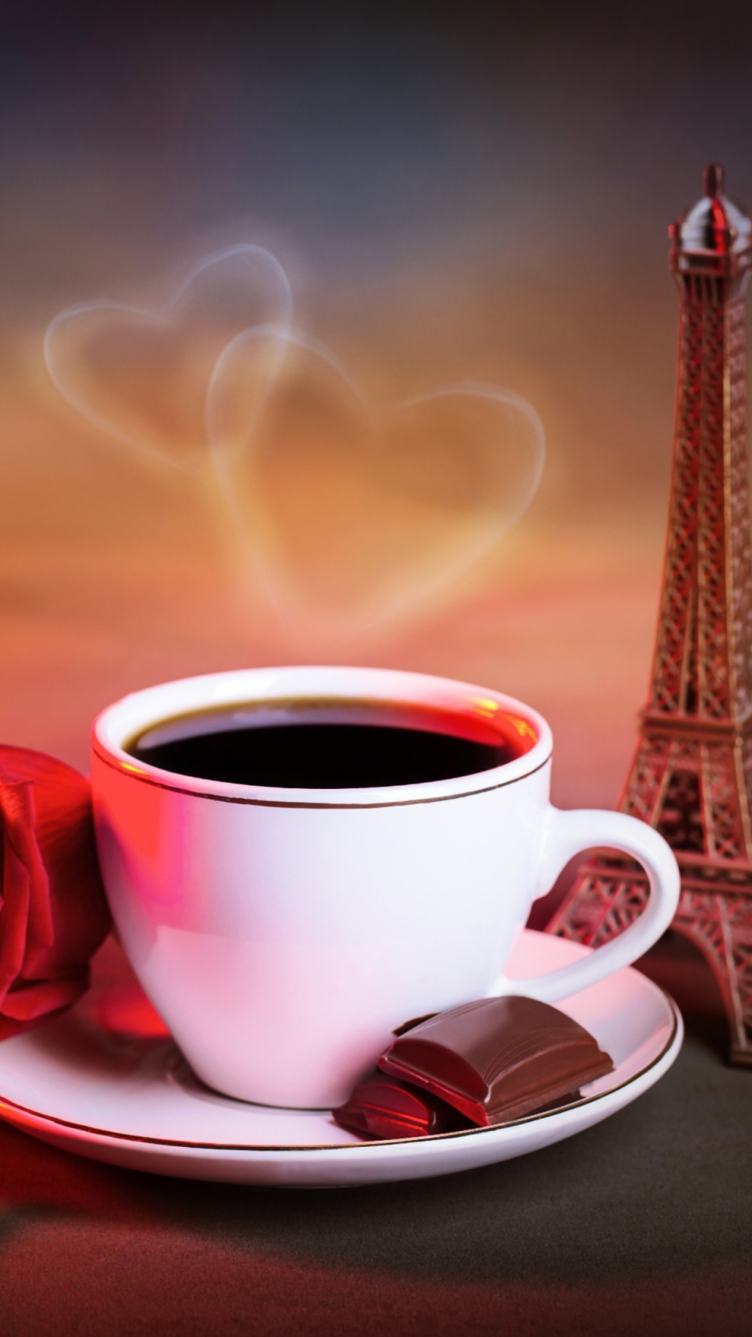 Обои Romantic Coffee 1080x1920