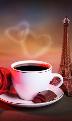 Screenshot №1 pro téma Romantic Coffee 240x400