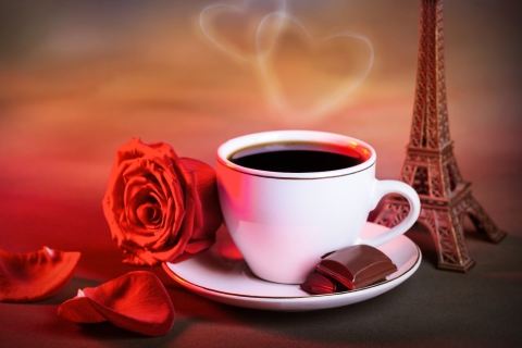 Обои Romantic Coffee 480x320