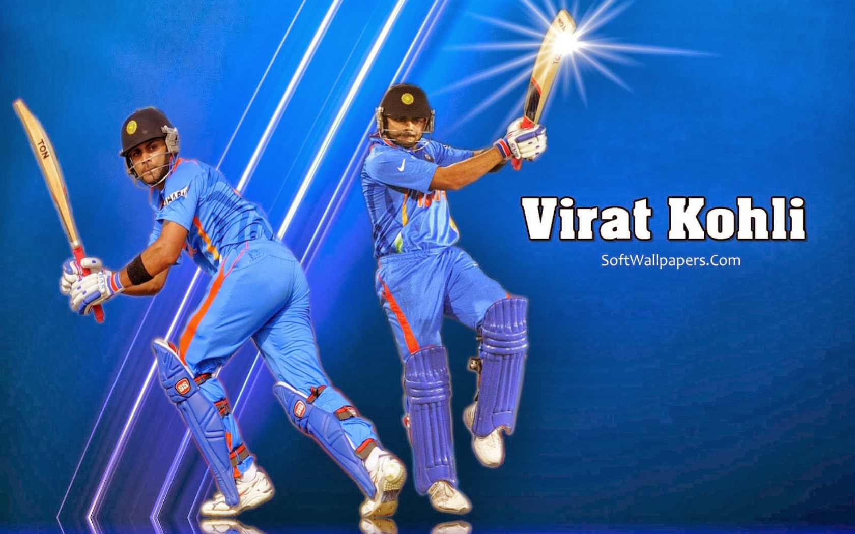 Screenshot №1 pro téma Virat Kohli and MS Dhoni 1680x1050