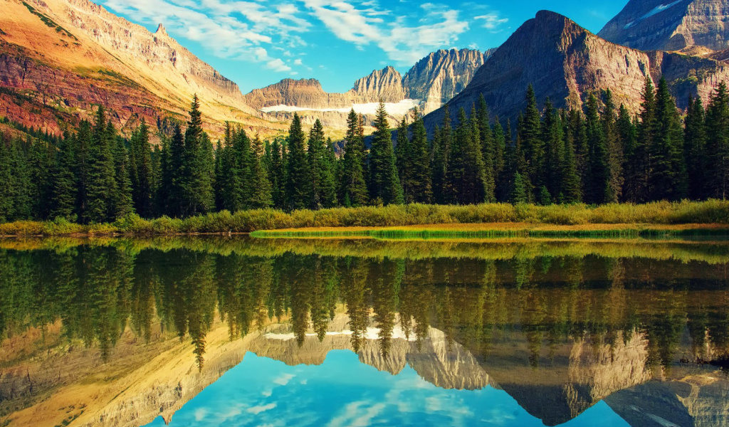 Screenshot №1 pro téma Glacier National Park in Montana 1024x600