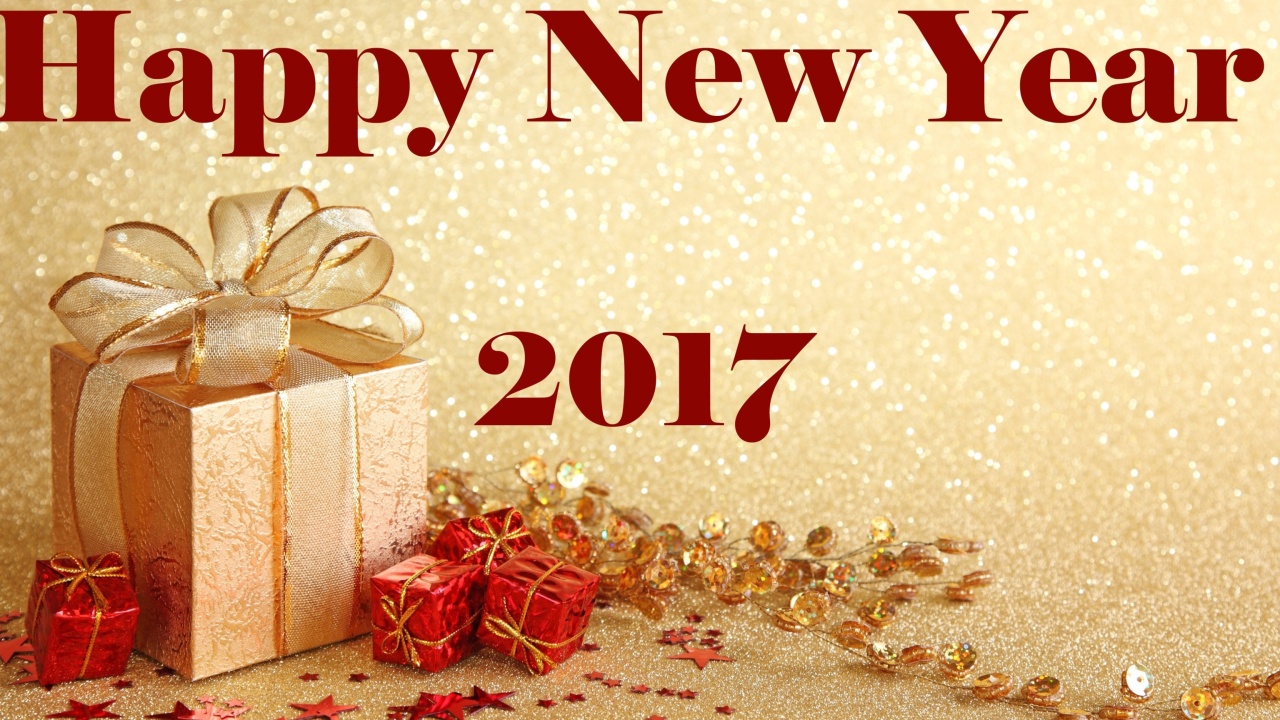 Screenshot №1 pro téma Happy New Year 2017 with Gifts 1280x720