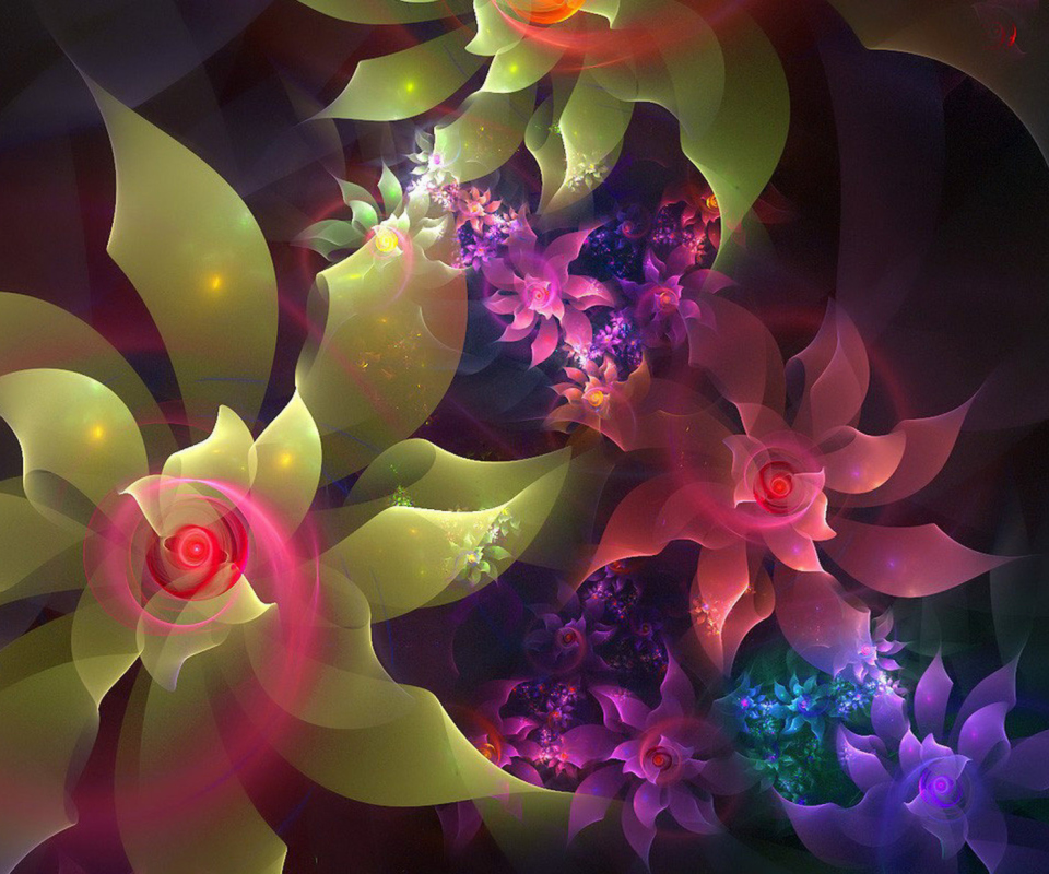 Screenshot №1 pro téma Flowers Art 960x800