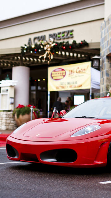 Ferrari F430 in City wallpaper 360x640