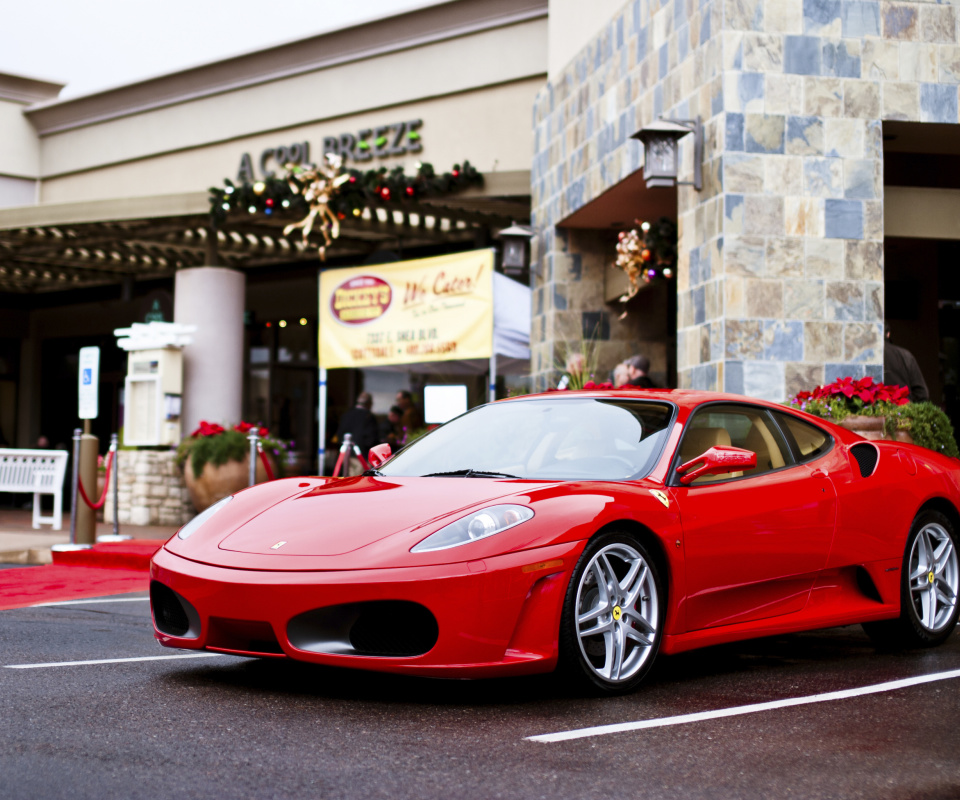 Fondo de pantalla Ferrari F430 in City 960x800