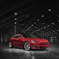 Fondo de pantalla Tesla Model S 208x208
