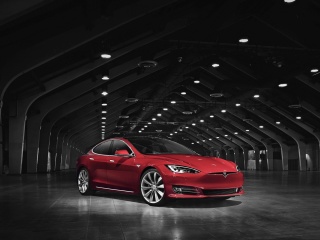 Das Tesla Model S Wallpaper 320x240