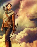 Fondo de pantalla Katniss Everdeen 128x160