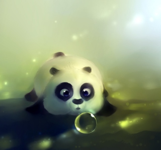 Panda And Bubbles - Obrázkek zdarma pro iPad 2