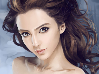 Beauty Face Painting wallpaper 320x240